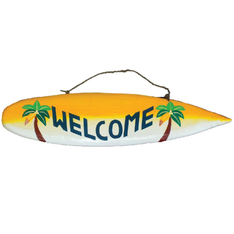 Homesahel Surfboard Wall Art Sign For Outdoor Decor Hand